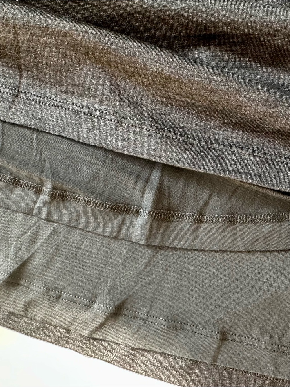 Eileen Fisher Silk Cotton Jersey Skirt Gray Size M - Picture 4 of 8
